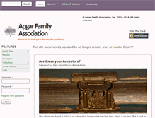 Tablet Screenshot of apgarfamily.org